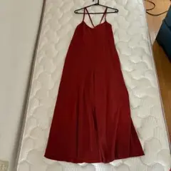 レンガ色　オールインワン