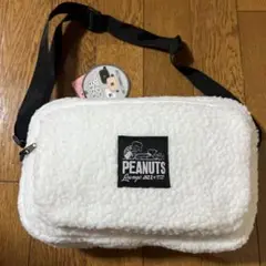 【アミューズメント商品】PEANUTS フリースショルダーバッグ 新品