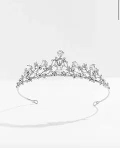 シルバー ティアラ ウェディング ヘッドドレス 匿名