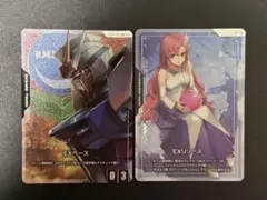 ガンダムカードゲーム　EXリソース　ラクス　EXベース　ストライクガンダム