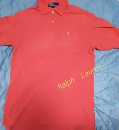 Polo by Ralph Lauren コーラルピンク ポロシャツ L