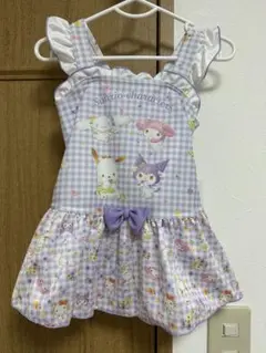 サンリオ　ワンピース水着　100サイズ　パープル