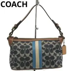 [匿名発送】コーチ COACH トートバッグ シグネチャー デニム 中古
