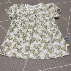 モイモルン　花柄フリル袖Tシャツ　100（90）