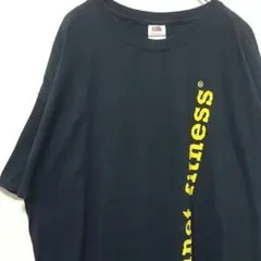 フルーツオブザルーム Tシャツplanetfitness 黒ブラック2XL 古着