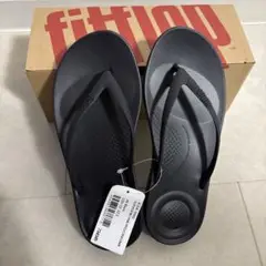 【新品未使用】fitflop ブラック ビーチサンダル 22〜22.5㎝