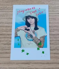 乃木坂46 遠藤さくら ポラロイド風ステッカー 真夏の全国ツアーカフェ2025
