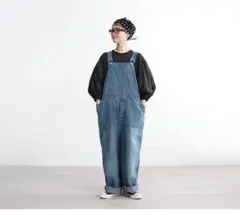 大人女子オシャレ＊chimala ビッグシルエットダメージ加工　サロペット 大人女子オシャレ＊chimala ビッグシルエットダメージ加工
