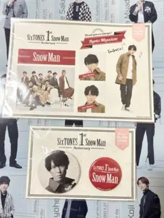 SnowMan 宮舘涼太　缶バッジ　ステッカー　1st Anniversary