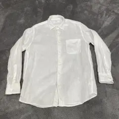 ユニクロ プレミアムリネンシャツ ホワイト M