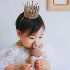 ベビークラウン 王冠 ニューボーンフォト　誕生日　月齢フォト　クラウン　ベビー