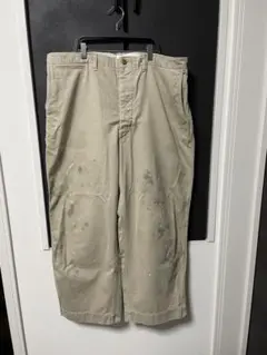 【美品】BOWWOW チノパンツ　ペイント加工　XXXL 2025SS再入荷予定＞【2024SUMMER】BOWWOW （バウワウ） 