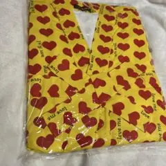 hide odasho コラボ 浴衣　イエローハート　うちわ付き　sサイズ 即出荷】 hide sサイズ うちわ付き イエローハート 浴衣 コラボ