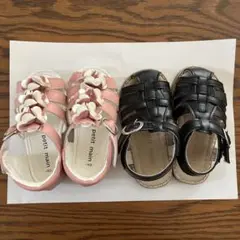 プティマイン　サンダル2足セット　14㎝