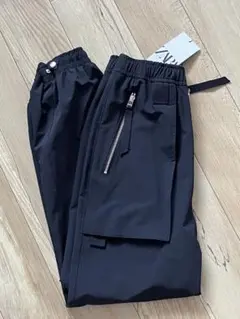 【新品】ZARA ジッパー カーゴパンツ XS ネイビー ザラ