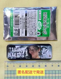 阪神タイガース 中野拓夢　2025シークレットビジョン缶バッジ