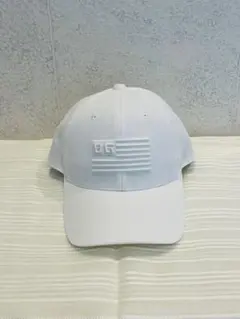 【美品】ホワイト フラッグデザイン キャップ