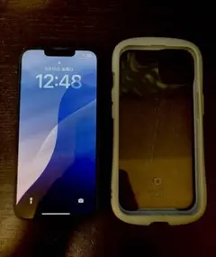 iPhone13 128GBブラック ifaceケース、保護フィルム付き