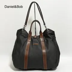 Danielu0026Bob TOMORROWLAND別注 レザー2WAYバッグ 茶 黒