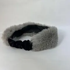 もこもこへあバンド　グレー　かわいい　トレンド