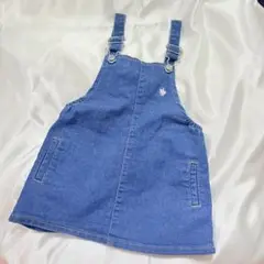 【美品】Polo デニム ジャンバースカート 90cm