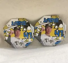 阪神　村上　頌樹　缶バッジ　2個さセット