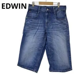 EDWIN エドウィン ブルー デニムパンツ ハーフパンツ サイズ28