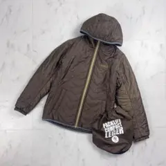 未使用品 AIGLE リバーシブル中綿ジャケット ブラウン XS *XC818