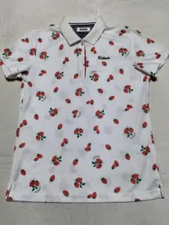 【美品】Kolwin いちご柄 ポロシャツ L-T ゴルフウェア
