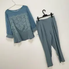 ルイルエブティック レーストップスペプラムパンツセットアップ