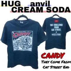 AQ072　HUG　CREAM SODA　anvil　CANDY　プリントT