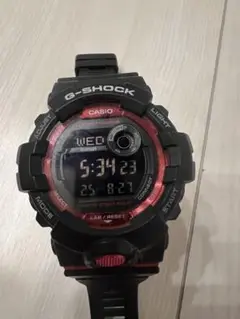 【未使用級美品】G-SHOCK GBD-800ブラック×レッドBluetooth