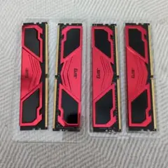 TEAM Elite DDR4 3200 メモリー 4枚セット 動作品