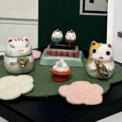 猫舎道楽堂本舗  弥生  お雛様 ひな祭り 猫舎道楽堂本舗 ねこや 春福びな 15人 雛段飾り - メルカリ