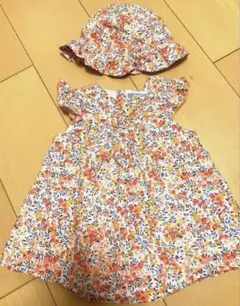 jacadi 6M 67cm リバティ　ワンピース　ベビー
