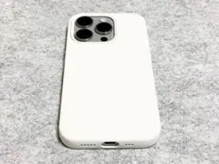 【新品未開封】NIMASO iPhone15 Proケース シリコン ホワイト