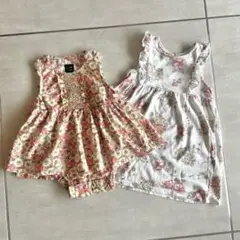 花柄ワンピース2セット / 70くらい　coto cotte H&M