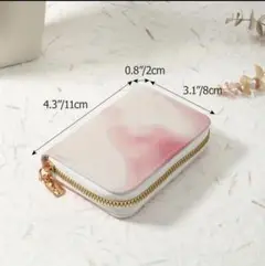 【新品】カードケース 大容量 名刺入れ ミニ財布 かわいい ピンク