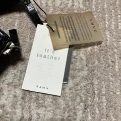 新品タグ付き ZARA レザーレースアップブーツ 40