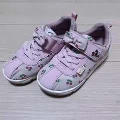 ムーンスター キャロット チェリー柄スニーカー 18.5cm