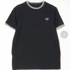 フレッドペリー ネイビー 刺繍Tシャツ トップス