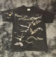 NATURE FACTS コウモリアニマルプリントUSA製tシャツ　90s