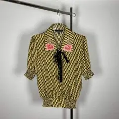 【月末セール】sister jane シスタージェーン ブラウス 半袖 レトロ