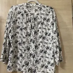 花柄長袖シャツ XL