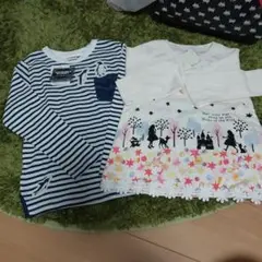 新品、未使用★１２０　長袖カットソー、長袖パジャマ合計4点セット