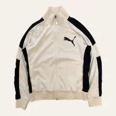 PUMA プーマ トラックジャケット ホワイト×ブラック