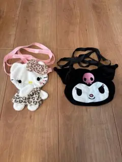 ハローキティ　クロミ　ぬいぐるみポシェット