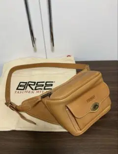 週末値引　BREE ウエストバック　ヌメ革　ＵＳＥＤ