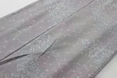 【小紋】単衣 オレンジとピンクの花