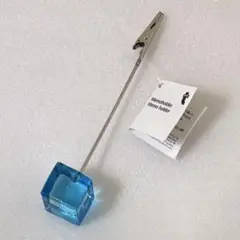 フライングタイガー　クリア　ブルー　メモホルダー